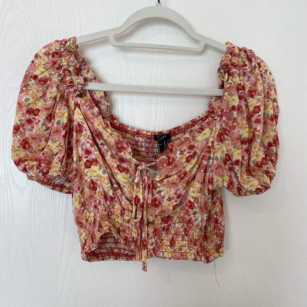 Floral crop top
